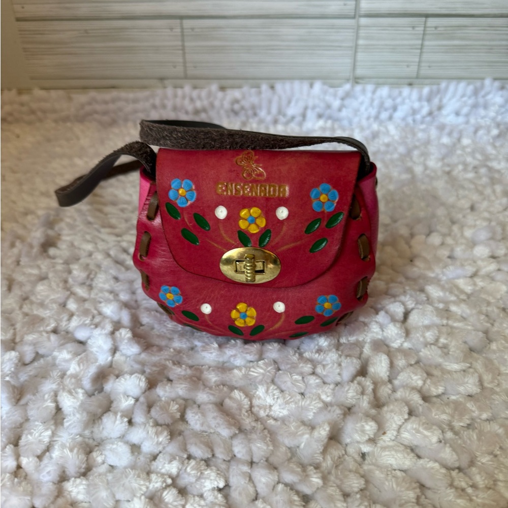 Charming Red Floral Kids Bag